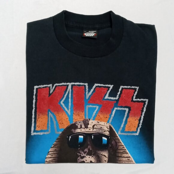 Vtg 90S Hot In The Shade tour KISS single stitch T-Shirt Size medium but runs sm - Picture 9 of 9